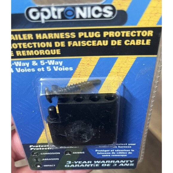New Optronics 4-Way and 5-Way Trailer Harness Flat Plug Protector ACP5S - Picture 3 of 3